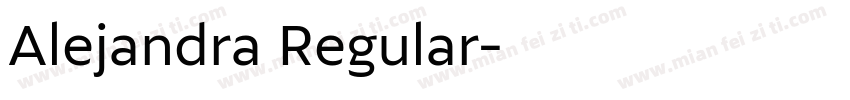 Alejandra Regular字体转换